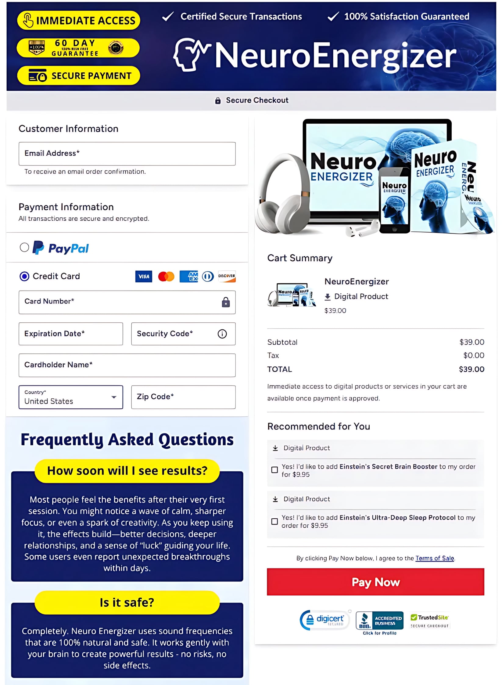 Neuro Energizer Price